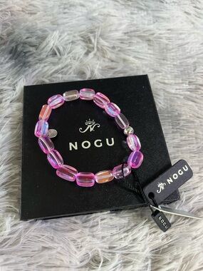 NOGU 925 Sterling Silver | Mermaid Glass Pebble Bracelet